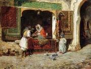 Arab or Arabic people and life. Orientalism oil paintings  261